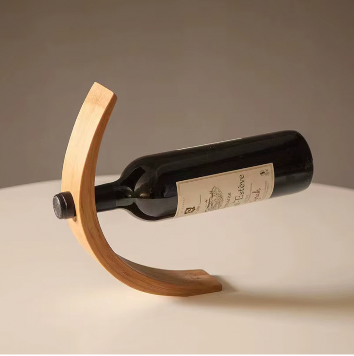Support à Bouteille de Vin en Bambou