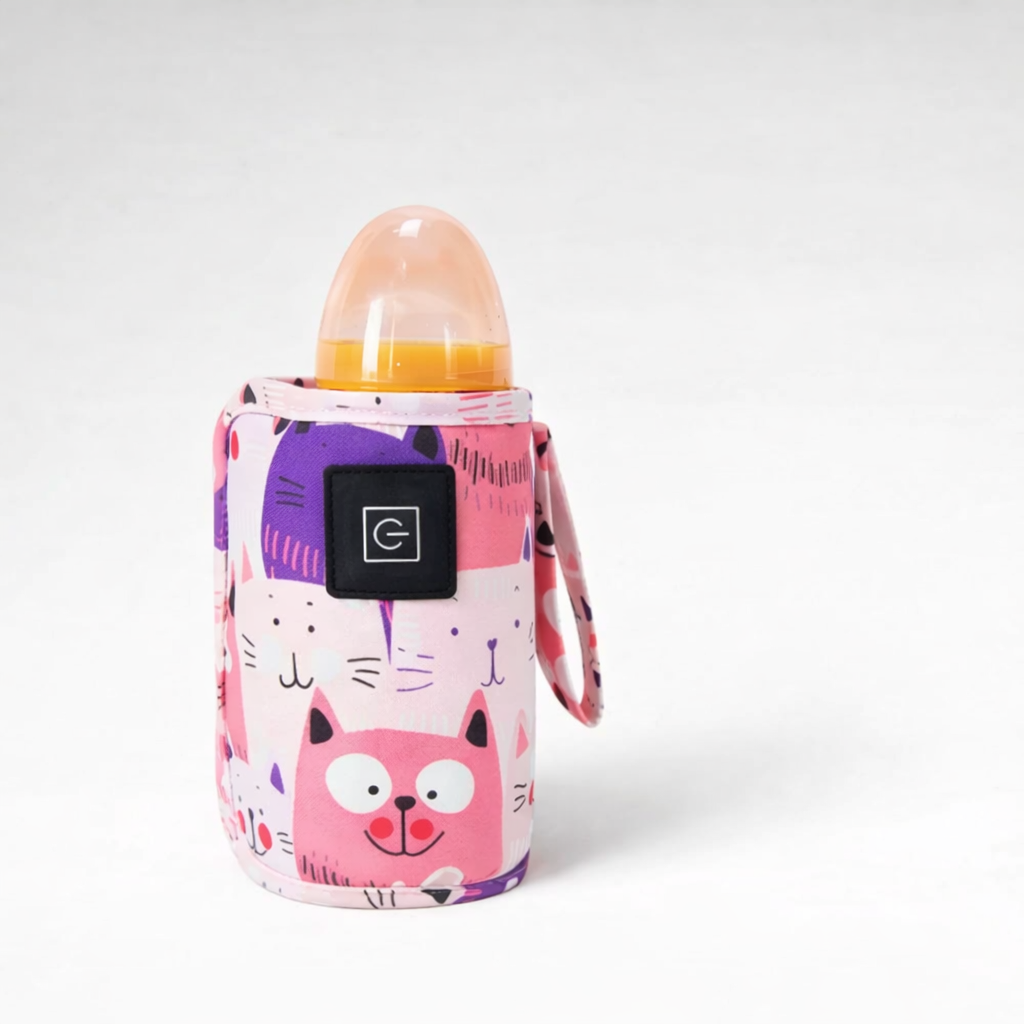 Chauffe-Biberon Portable – Motif Chats