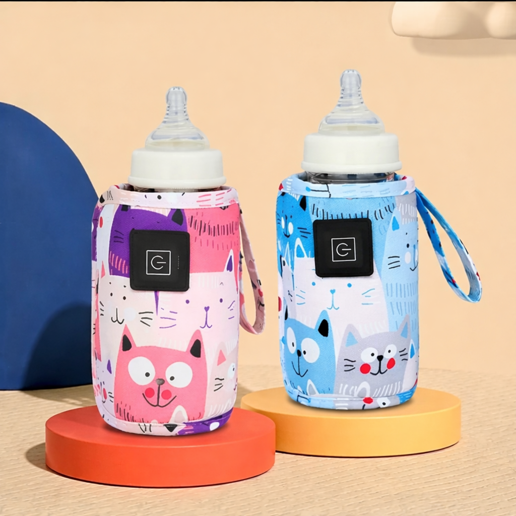 Chauffe-Biberon Portable – Motif Chats