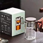 Théière magnétique en verre avec infuseur