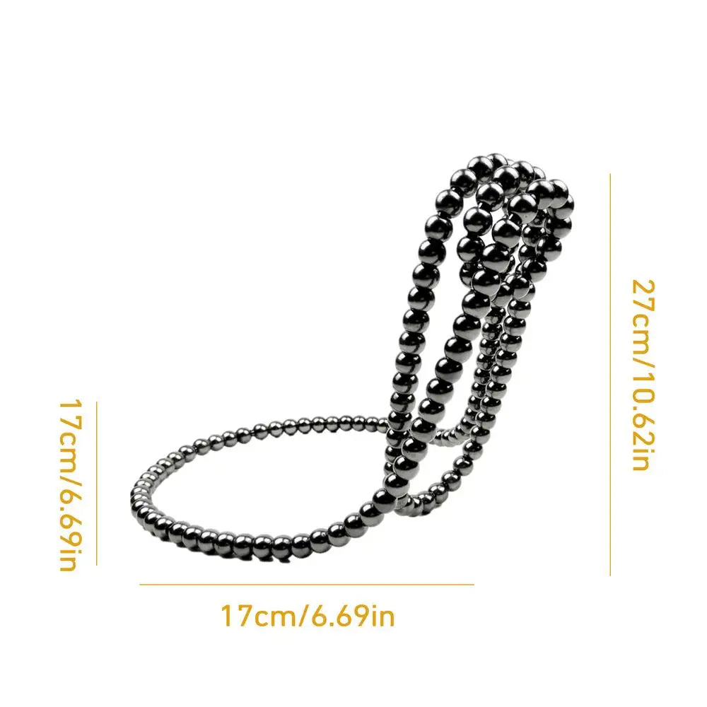 Support à Bouteille de Vin en Perles Équilibré