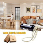 Support à Bouteille de Vin en Perles Équilibré