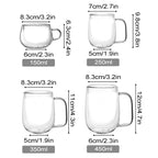 Tasse en verre double paroi