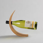 Support à Bouteille de Vin en Bois Équilibré