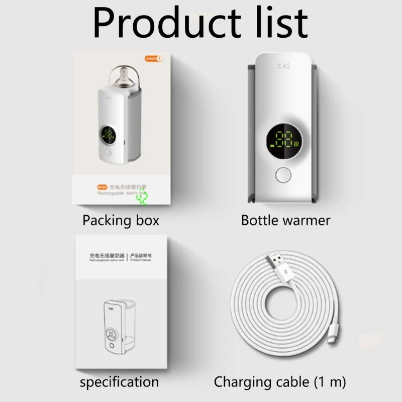 Chauffe-Biberon Portable Sans Fil – Maintien au Chaud Longue Durée