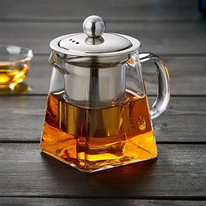 Théière en Verre avec Infuseur Inox