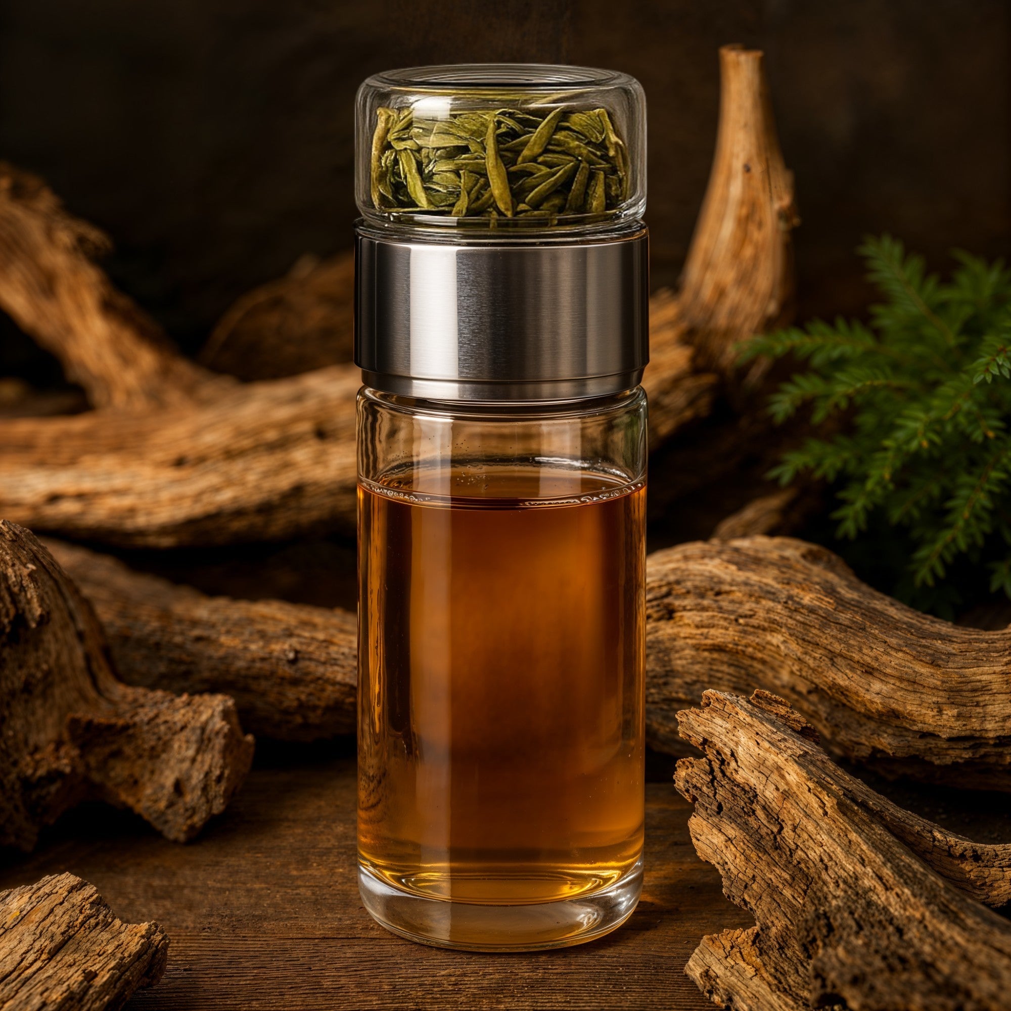 Bouteille Infuseur à Thé en Verre