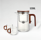 Théière magnétique en verre avec infuseur