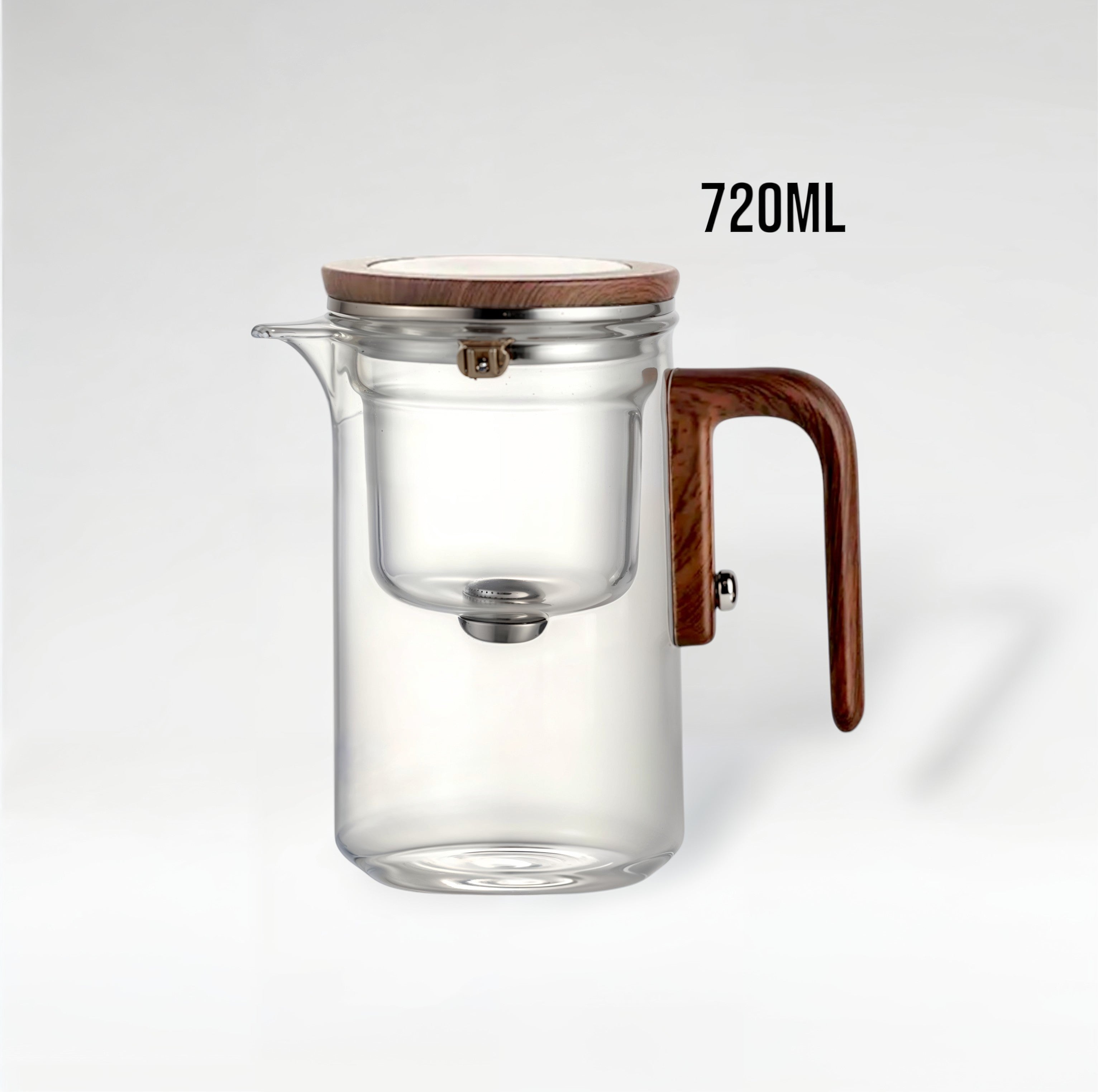 Théière magnétique en verre avec infuseur