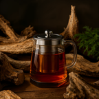 Théière en verre avec infuseur