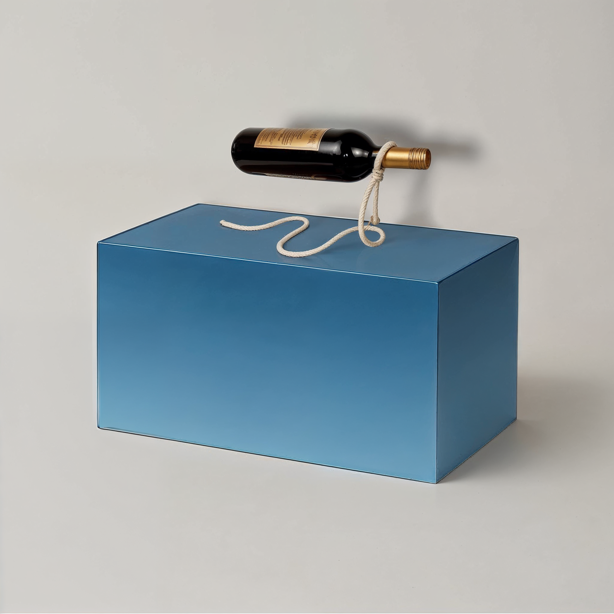 Support à Bouteille de Vin en Corde