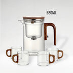 Théière magnétique en verre avec infuseur