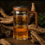 Théière magnétique en verre avec infuseur