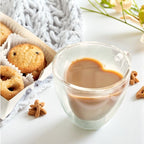 Tasses Double Paroi en Forme de Cœur
