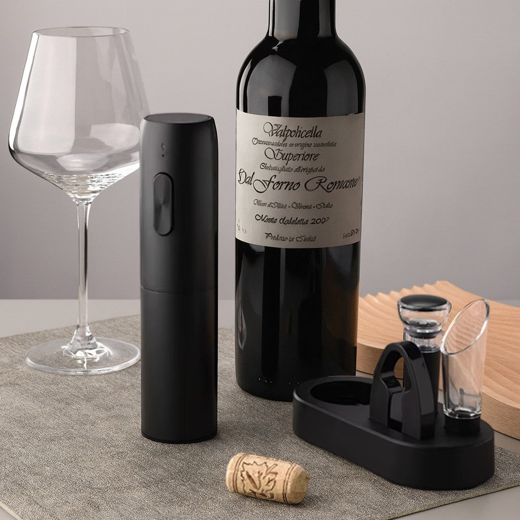 Tire-Bouchon Électrique Rechargeable (Set Vin)